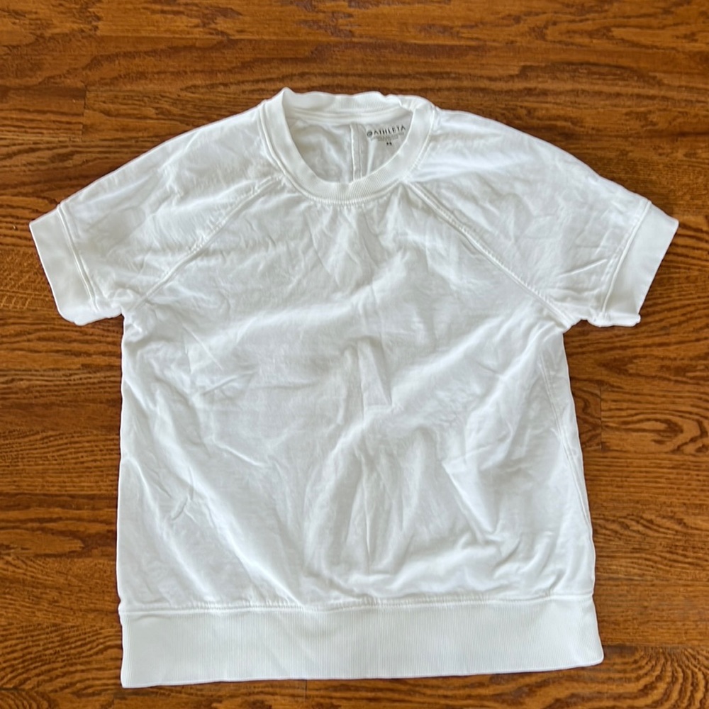 Athleta Short Sleeve Sweatshirt